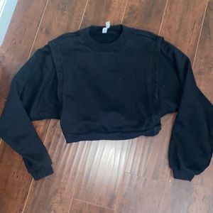 Crop top sweatshirt